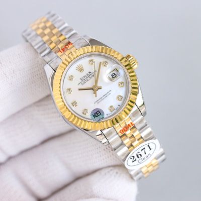 C Factory ROLEX 904L Steel Swiss 2671  28MM Lady Watch